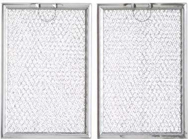 Aluminum Range Filters Compatible with Many Amana/GE/Kitchenaid/LG/Maycor/Maytag/Whirlpool Models- 4 3/4 x 13 x 3/32-2 Pack