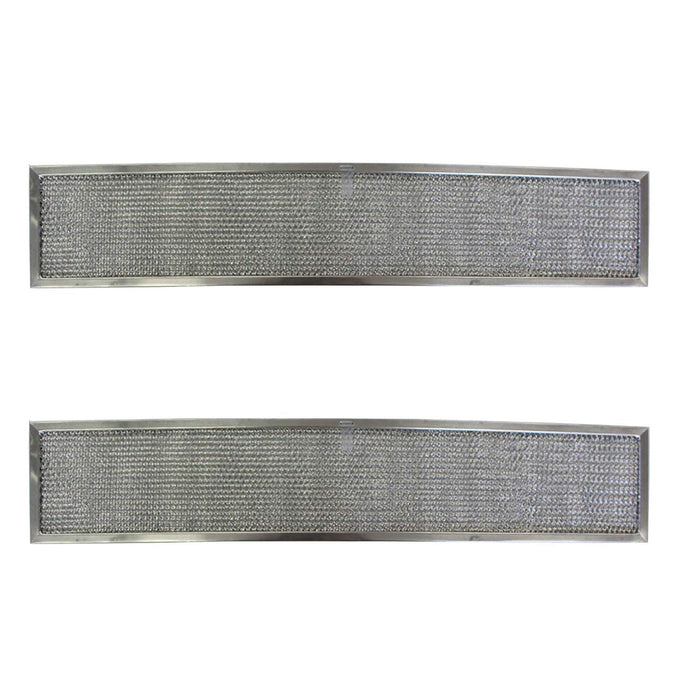 Replacement Aluminum Filters Compatible with Broan 99010246, Caloric 99010246,G-8640,RHF0504-5-3/8 x 28 x 3/8 (PT LS) (2-Pack)