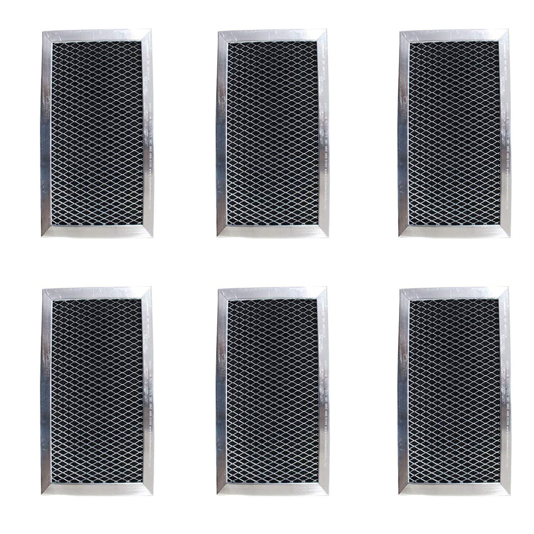 Replacement Carbon Filters compatible with GE: WB02X10956, JX81H, WB02X11544, Samsung: DE63-00367D, DE63-30016D Frigidaire: 5304453397 (6-Pack)