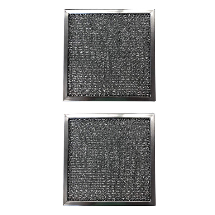 Replacement Aluminum Filters Compatible with Amana, Estate, KitchenAid, Rangeaire, Whirlpool - 12-3/8 x 12-3/8 x 3/8 (2-Pack)