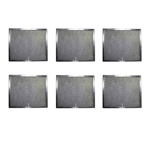 Aluminum Replacement Range Hood Filter 9-7/8 x 11-11/16 x 3/8 (6-Pack)