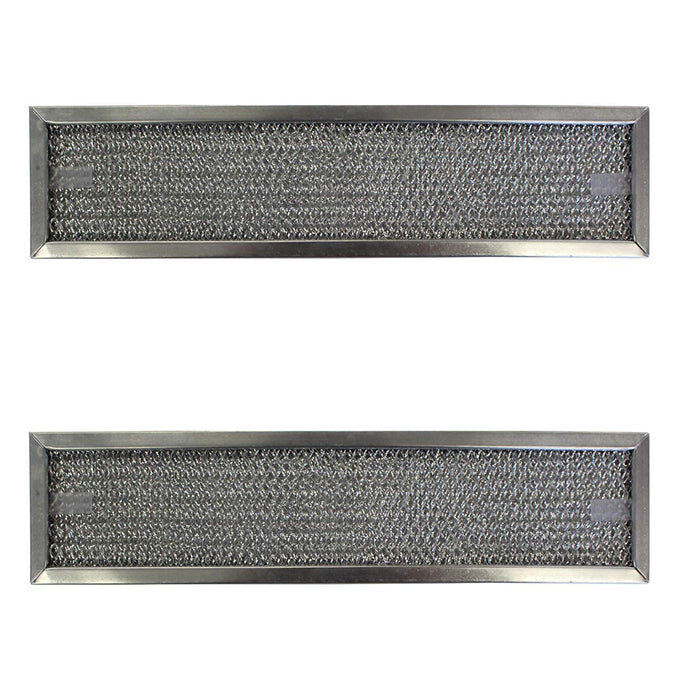 Replacement Aluminum Filters Compatible with Broan 97015841, Broan 97015843,G-8404, -4-1/2 X 12-5/8 X 3/8 2 DRING SS 2PK (2-Pack)