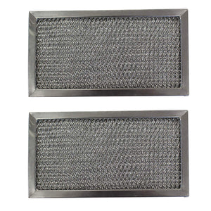 Replacement Aluminum Filters Compatible with GE WB02X1559, GE WB2X1559,G-8127, -6-1/2 x 7-3/8 x 3/8 (2-Pack)