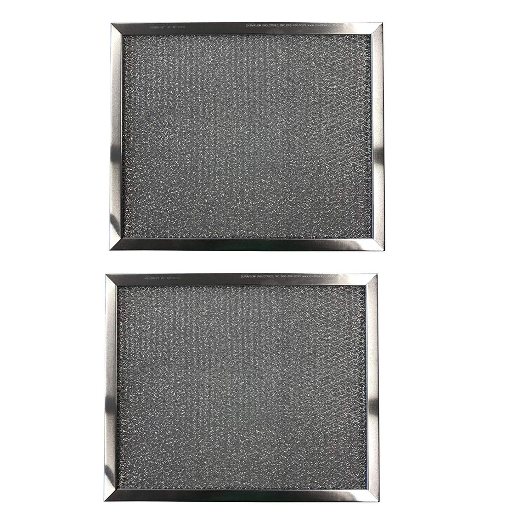 Aluminum Replacement Range Filter for Broan, GE, Gemline, Hot Point, Dimensions: 10-3/8 x 11-3/8 x 3/8-2 Pack