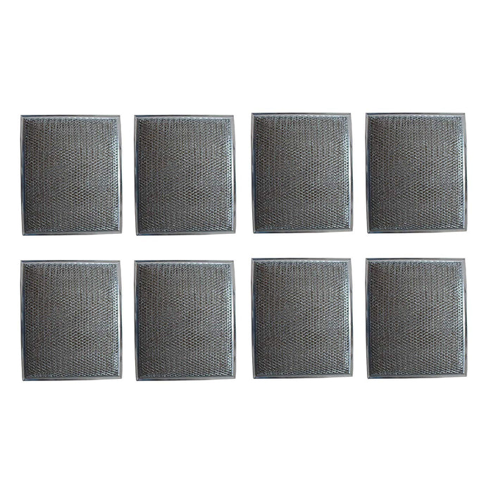 Duraflow Filtration Replacement Aluminum Filter for Many Broan/Nutone Models (8 Pack)