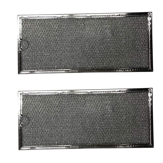 Replacement Microwave Filter Compatible with W10208631A, WB06X10596, DE6300196A, RHF0525 - AF4318 2-Pack (5-29/32 x 13-25/64 x 3/3)
