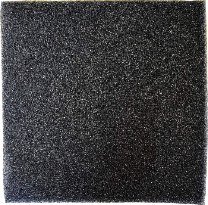 Air Filter Foam Roll Media, 18 x 25 x 1/4, Dark Gray